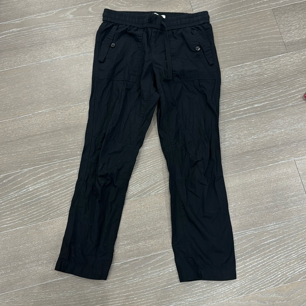Loft outlet lightweight cargo pants black 0P